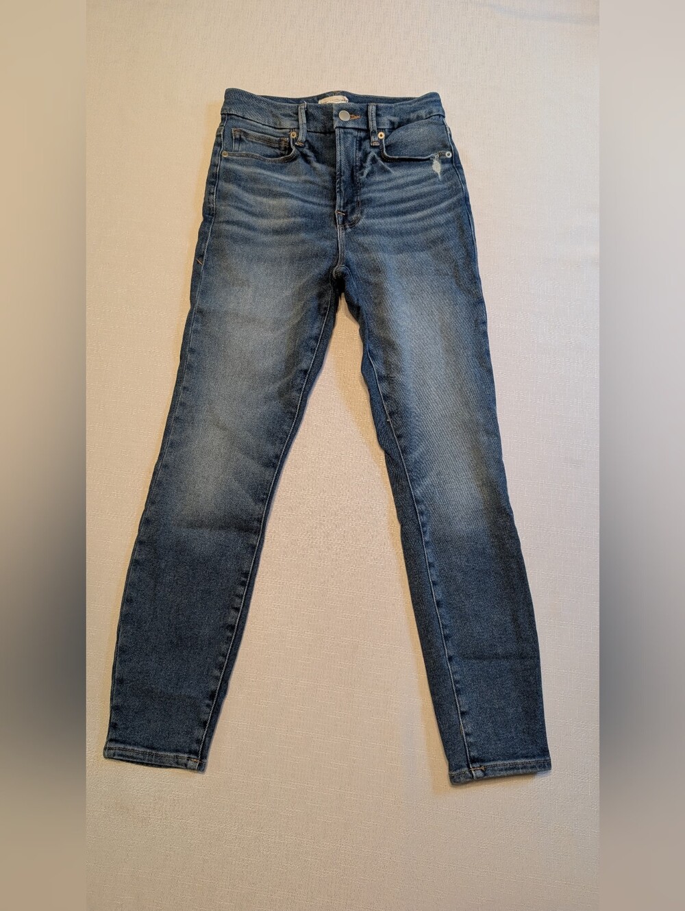 Good American Good Waist High Rise Skinny Jeans Indigo Blue Size 2 / 26